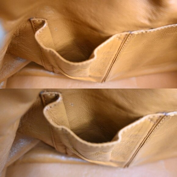 CHRISTIAN DIOR Logo Hand Bag Leather Brown Italy SHW - Picture 14 of 16